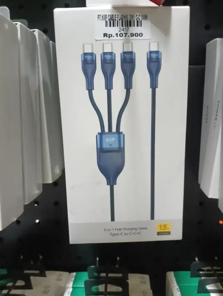 KIIP CABLE FLASH05 3 IN 1 C-C 100W | ATLANTIS DAHSYAT