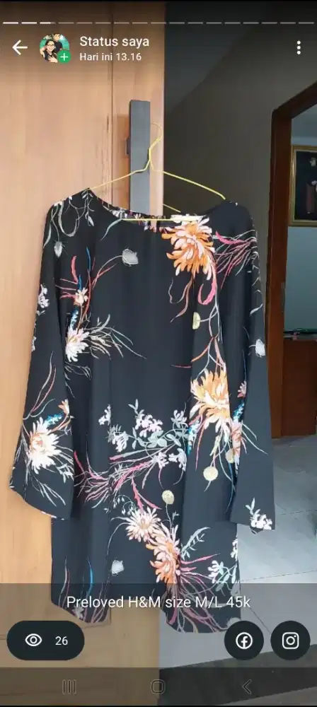 Blouse tunik merk H&M
