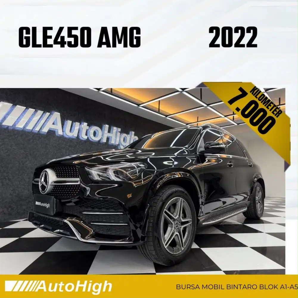DP10% [Km7.000] GLE450 AMG 2022 Black / GLE 450 Reg 2021 #AUTOHIGH