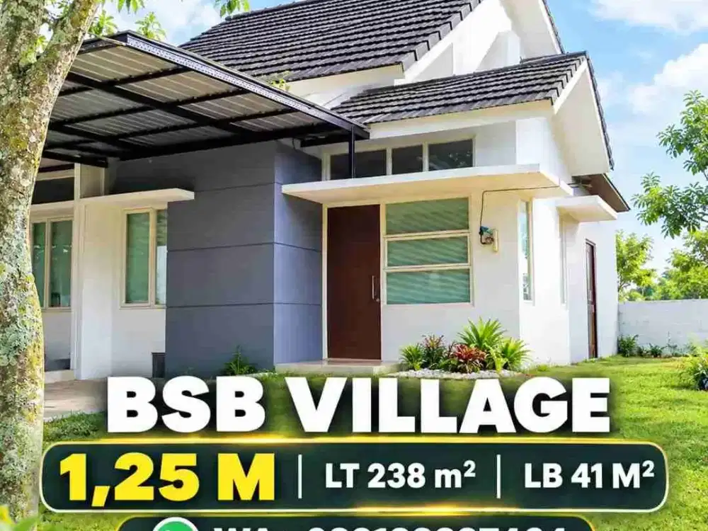 RUMAH HOOK BSB VILLAGE LUAS 238M2 HARGA MENAWAN