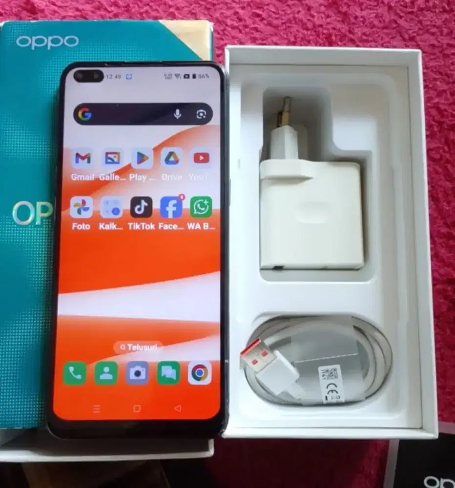 Di Jual Oppo Reno 4 8+5/128GB 4G Lancar jaya semua