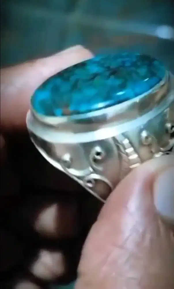 Pirus Persia Ring Perak Tebal.