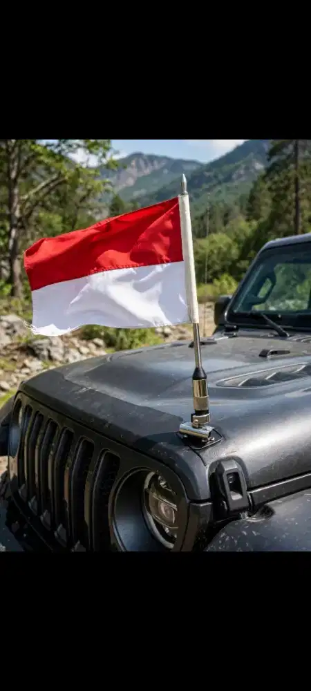 Antena tiang bendera mobil