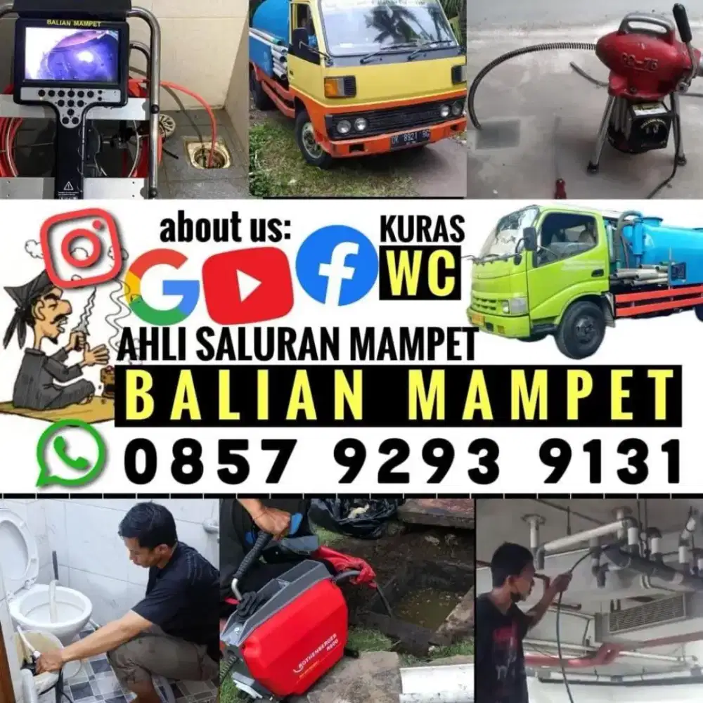 BALIAN MAMPET TUKANG MELANCARKAN PIPA MAMPET & KURAS WC SEDOT SEPTIK