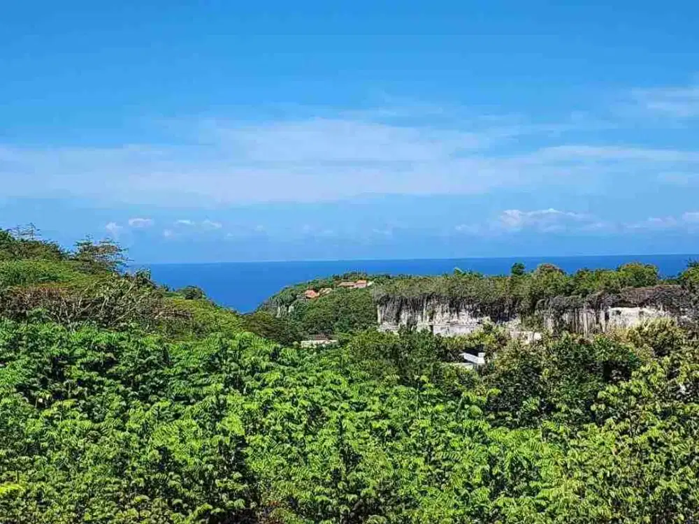 Tanah Kavling Villa View Laut, Langsung Jalan Utama di Ungasan, Jimbaran, Badung dekat Pantai2 Selatan Bali