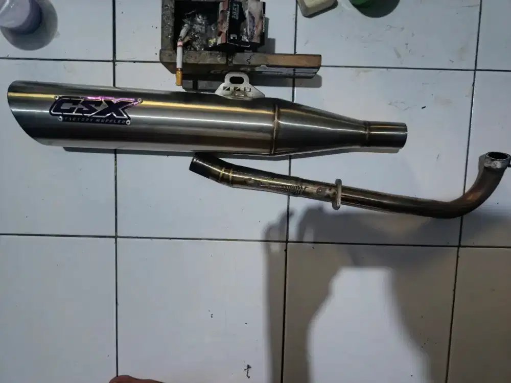 Knalpot supra x125old std racing CSX Factory MUFFLER