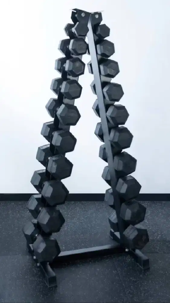 Dumbbell Premium Import 1-10 KG + Rak Penyimpanan