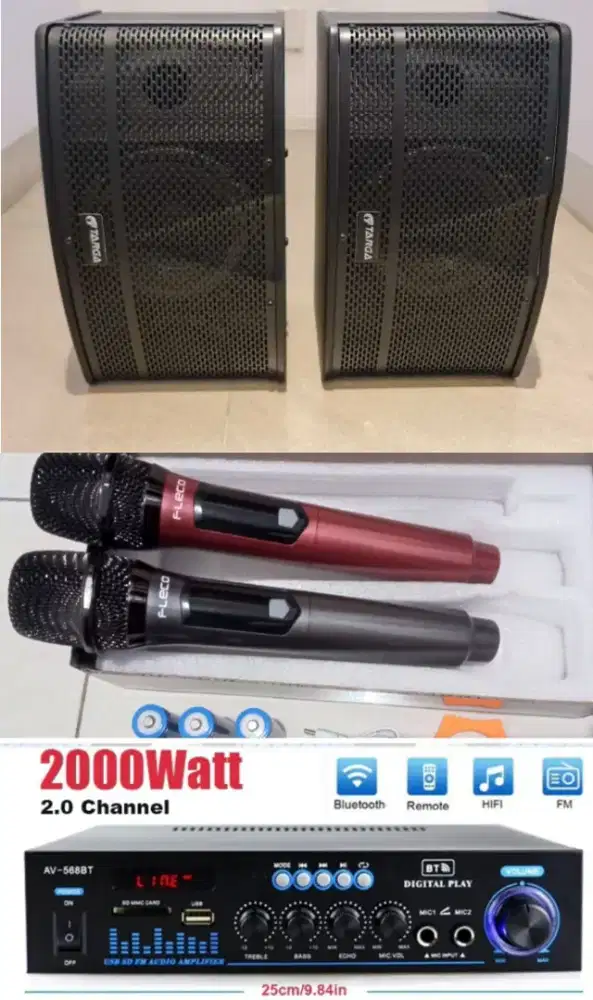 Paket lengkap karaoke di rumah
