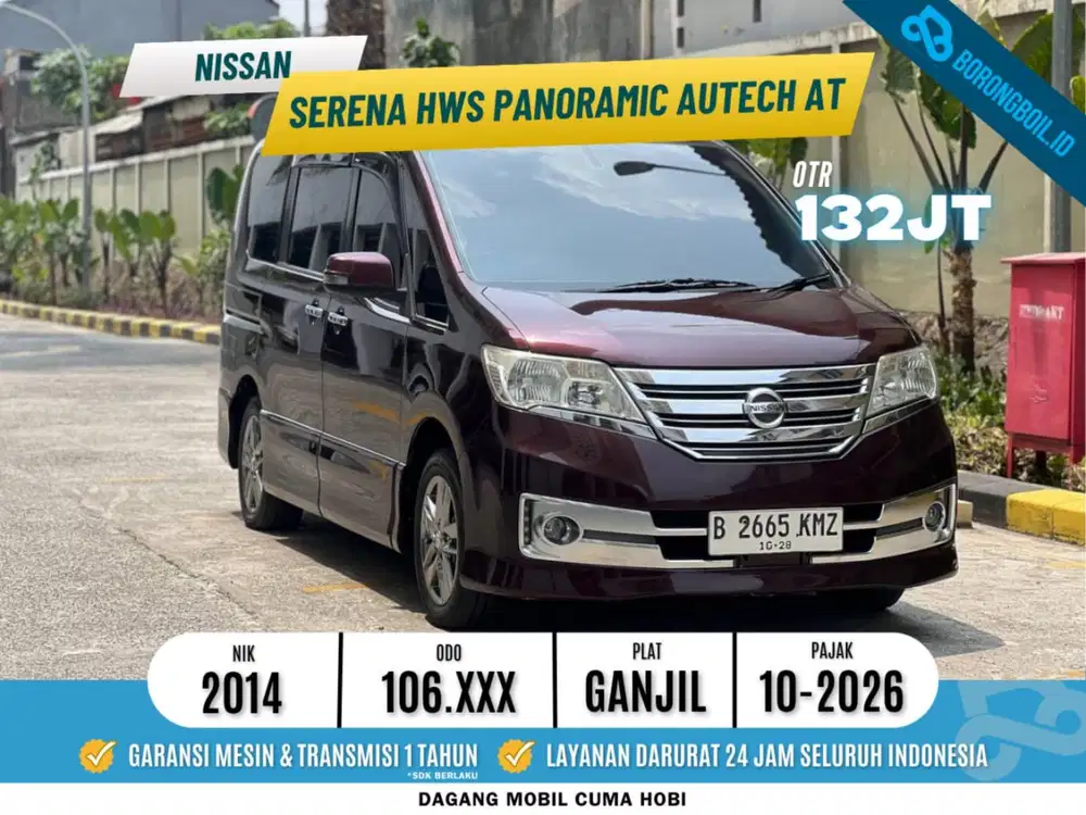 TERMURAH || NISSAN SERENA HWS PANORAMIC AUTECH AT 2014