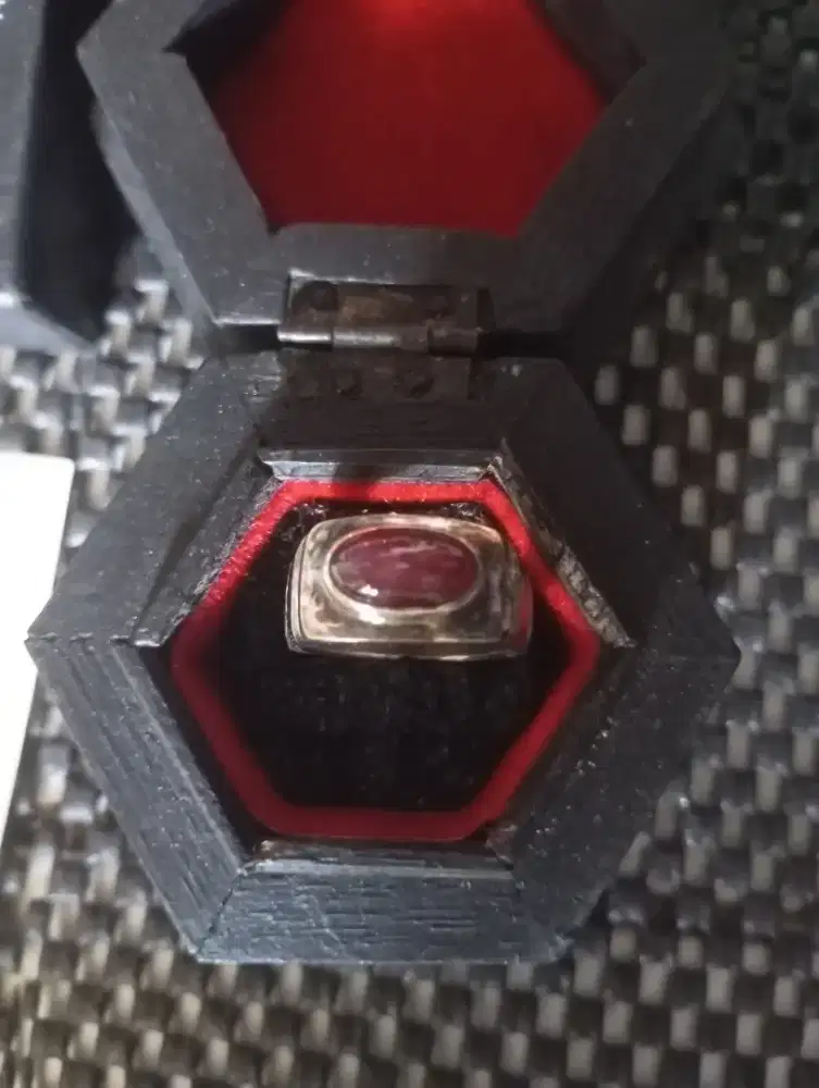 dijual batu ruby pigeon blood (natural) batang perak kadar tinggi