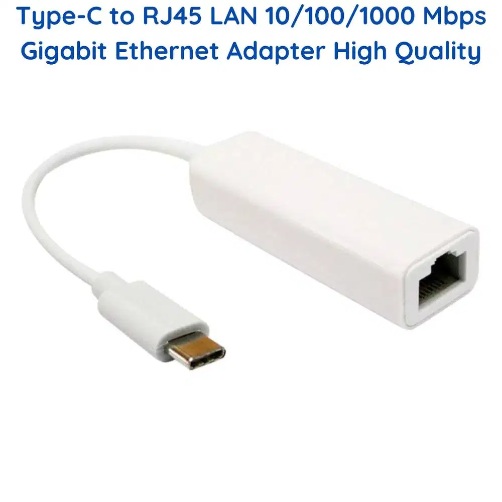 UTP Type C to Ethernet Adapter Type-C to RJ45 Gigabit Ethernet LAN UTP