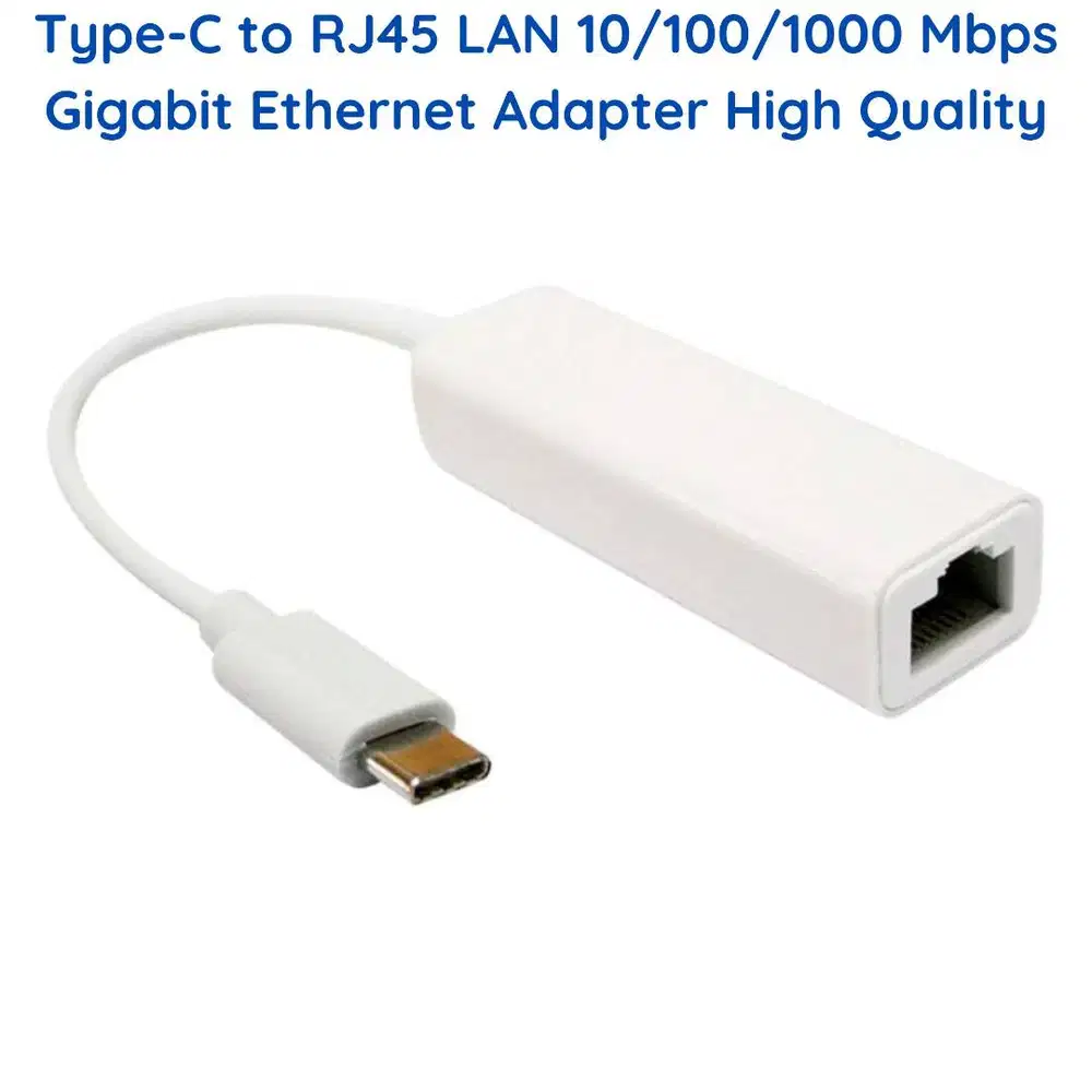 Type C to Ethernet Adapter USB Type-C to RJ45 Gigabit Ethernet LAN UTP