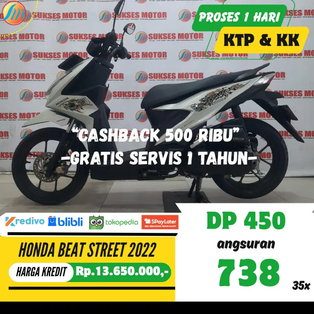 DP PROMO 450RIBU HONDA BEAT STREET 2022 ANGSURAN SANGAT RENDAH