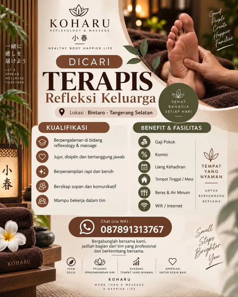LOWONGAN KERJA TERAPIS