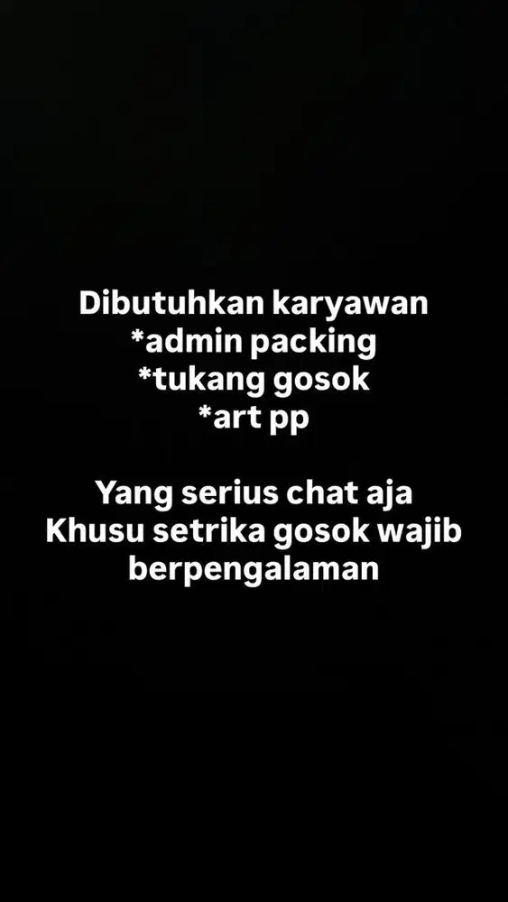 BAGI YANG SERIUS KERJA DM