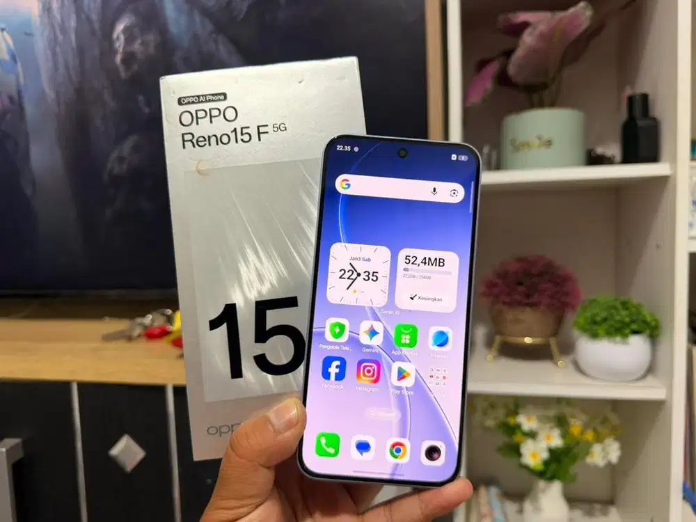 Oppo reno 15f 5G 12/256gb mulus 1000% like new fullset