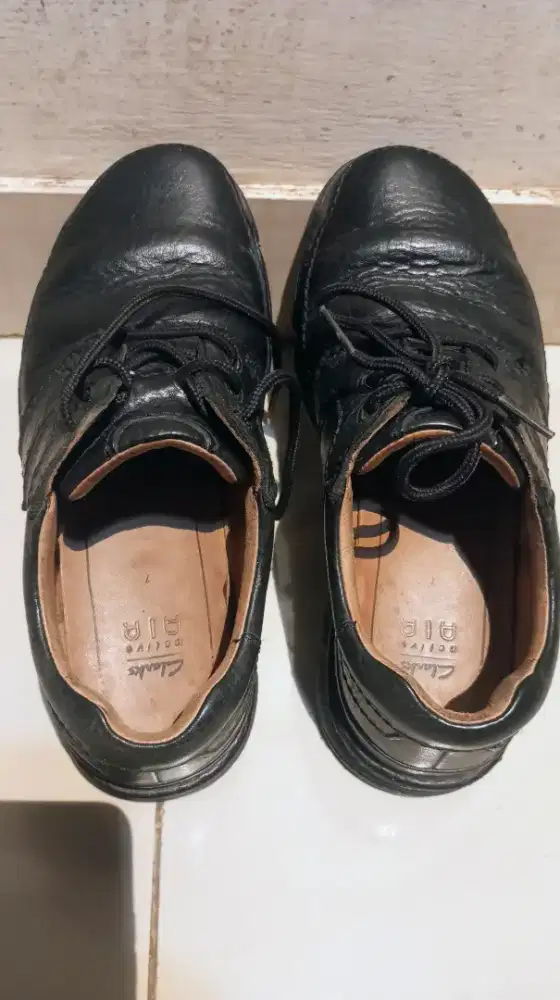 Clarks Active Air Original Size [7/41] - Kulit Asli Hitam (Second)