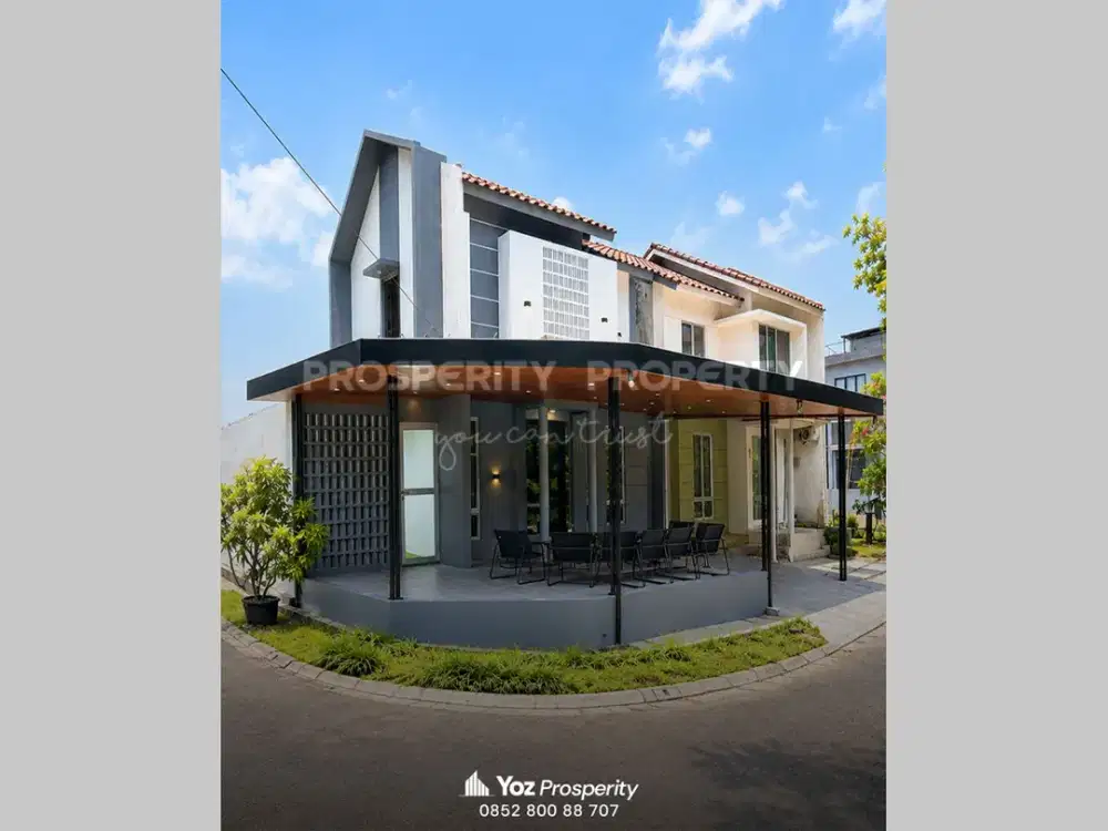 Rumah Hoek Full Renovasi Interior dan Furnish Bentuk Ngantong di Cluster Amalfi Gading Serpong Tangerang