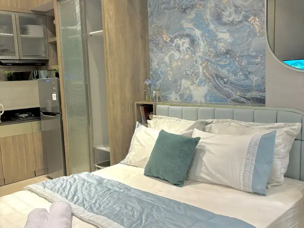 Sewa Harian Apartemen Benson Studio Full Furnish Lantai 8 Hanya 400K