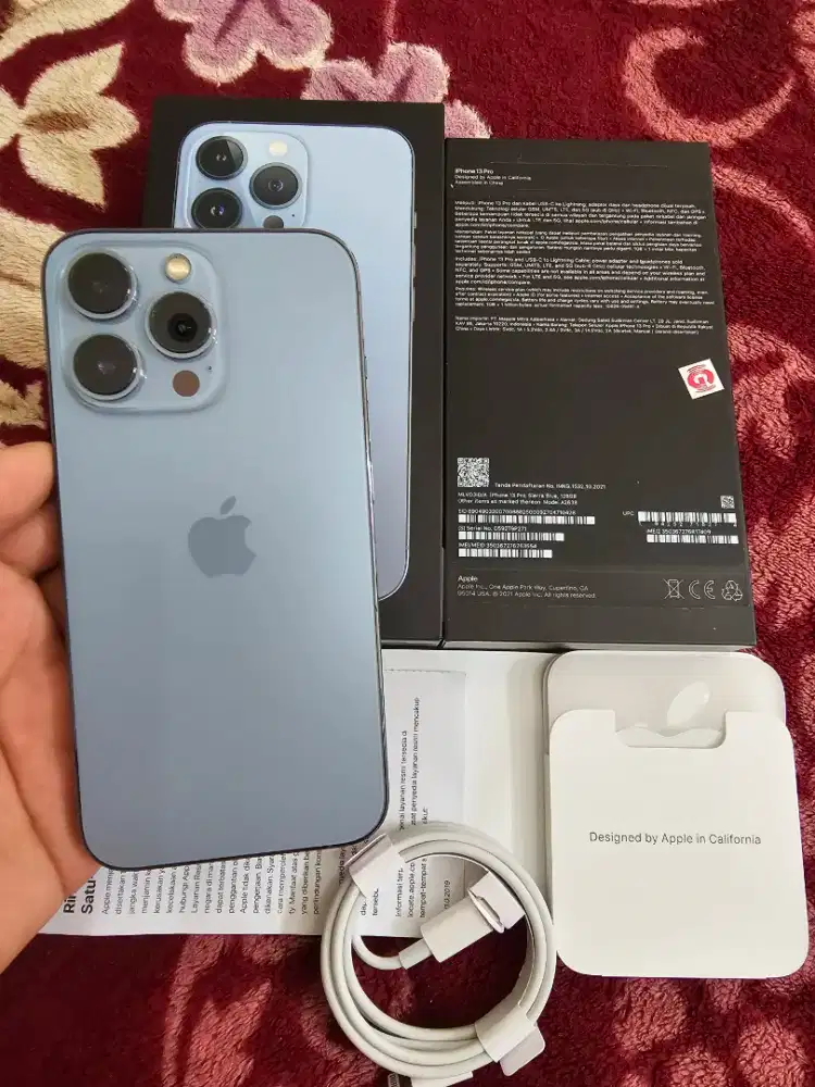 iphone 13 pro 128gb resmi iBox,fulset original,mulus like new,istimewa