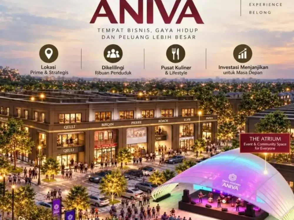 Grand Launching Ruko Grand Boulevard Aniva Extention Gading Serpong! Hanya 3Man bisa Cash 120X