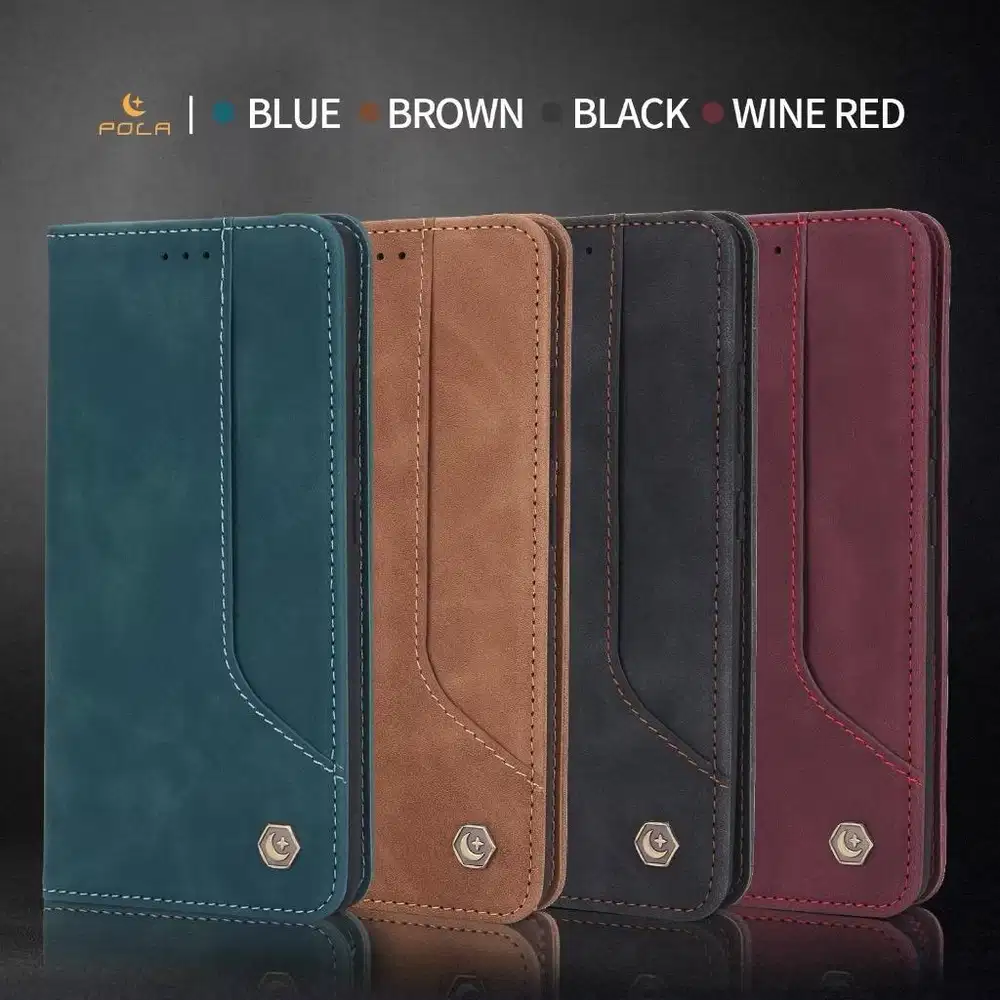 JUAL CASING HP FLIP WALLET SAMSUNG OPPO VIVO XIAOMI REALME HUAWEI