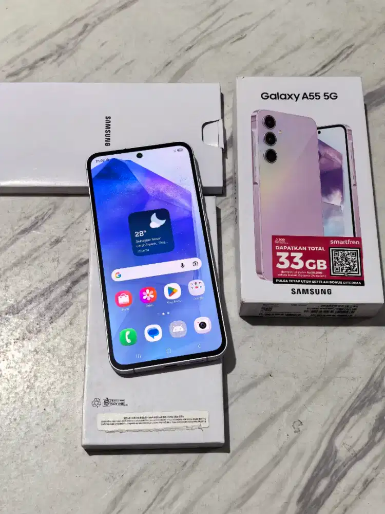 Samsung A55 5G 12/256 Mulus Fullset Ori Sein