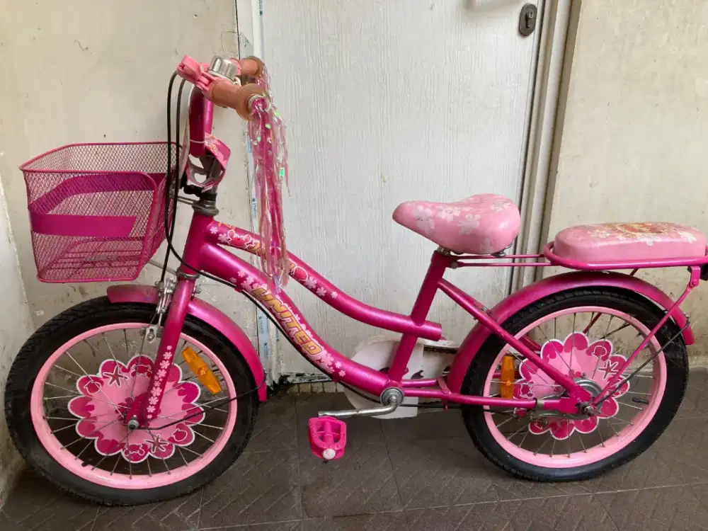 Sepeda anak united pink