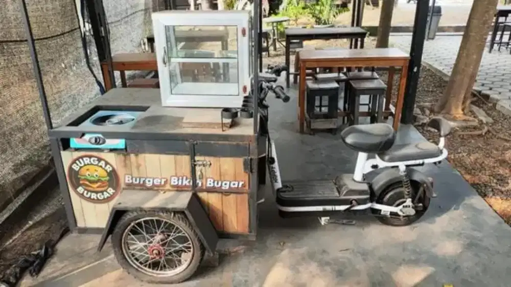 Gerobak sepeda listrik / Gerobak Selis masih baru gak jadi pake