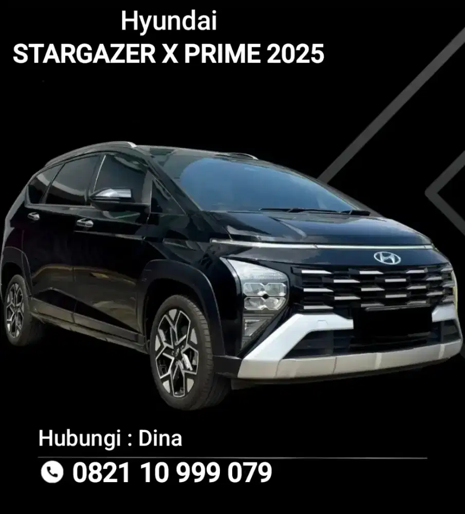 Hyundai Stargazer X Prime 2025 AT 1.5, Low KM 15Ribuan,Pajak Panjang