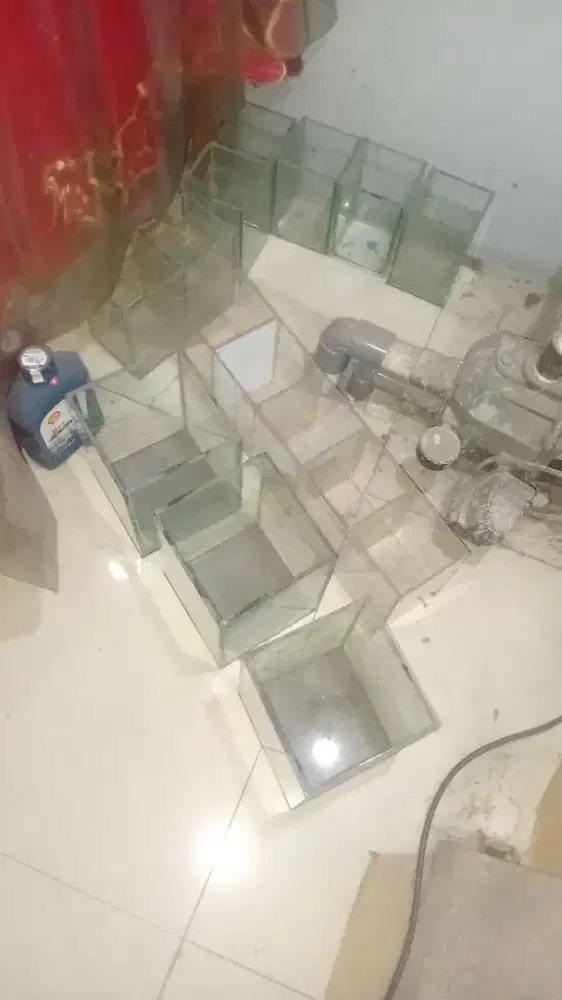 Aqurium cupang Aqrilik dan yg besar