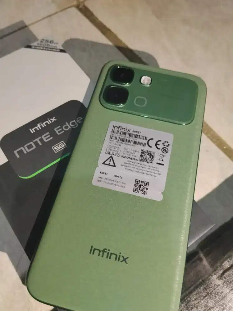 Infinix Note edge 5G like new 8/256 Fullset