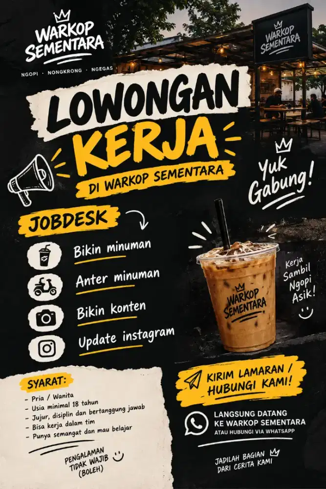 lowongan kerja di warkop