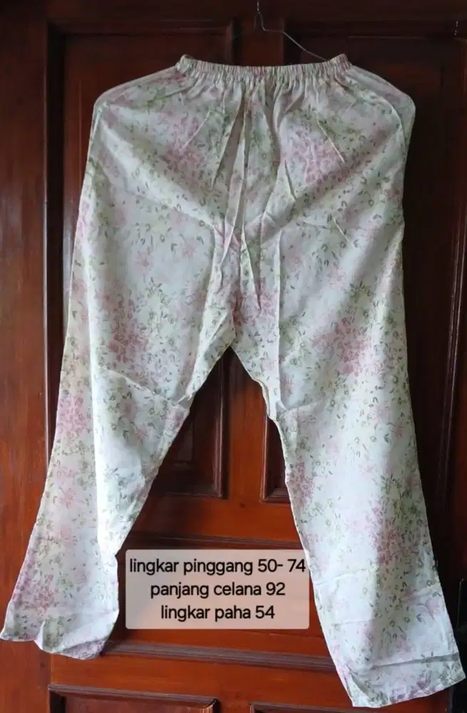 Celana Harian Bunga2 Pink