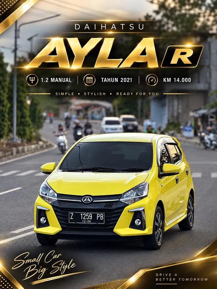 Ayla R 1.2cc manual taun 2021