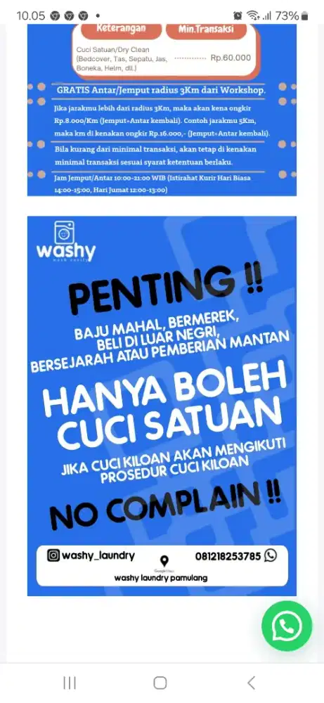 Karyawan laundry