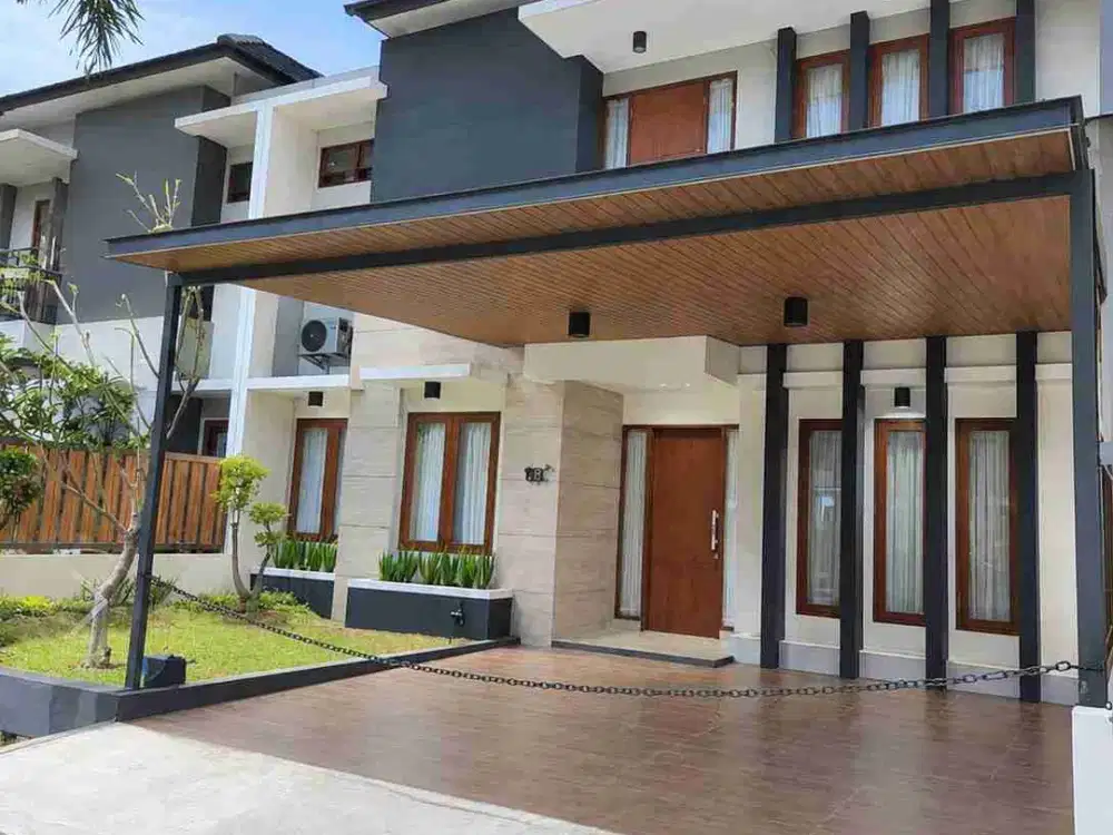 DIJUAL CEPAT!! Rumah 2 lantai Terawat Full Furnish Di Cherry Field Buah Batu