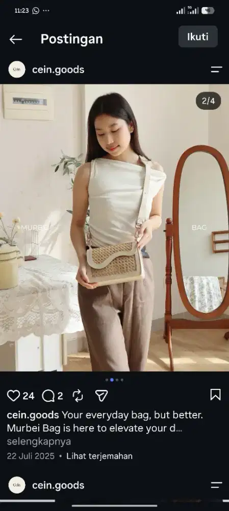 Jual tas selempang Merk Cein