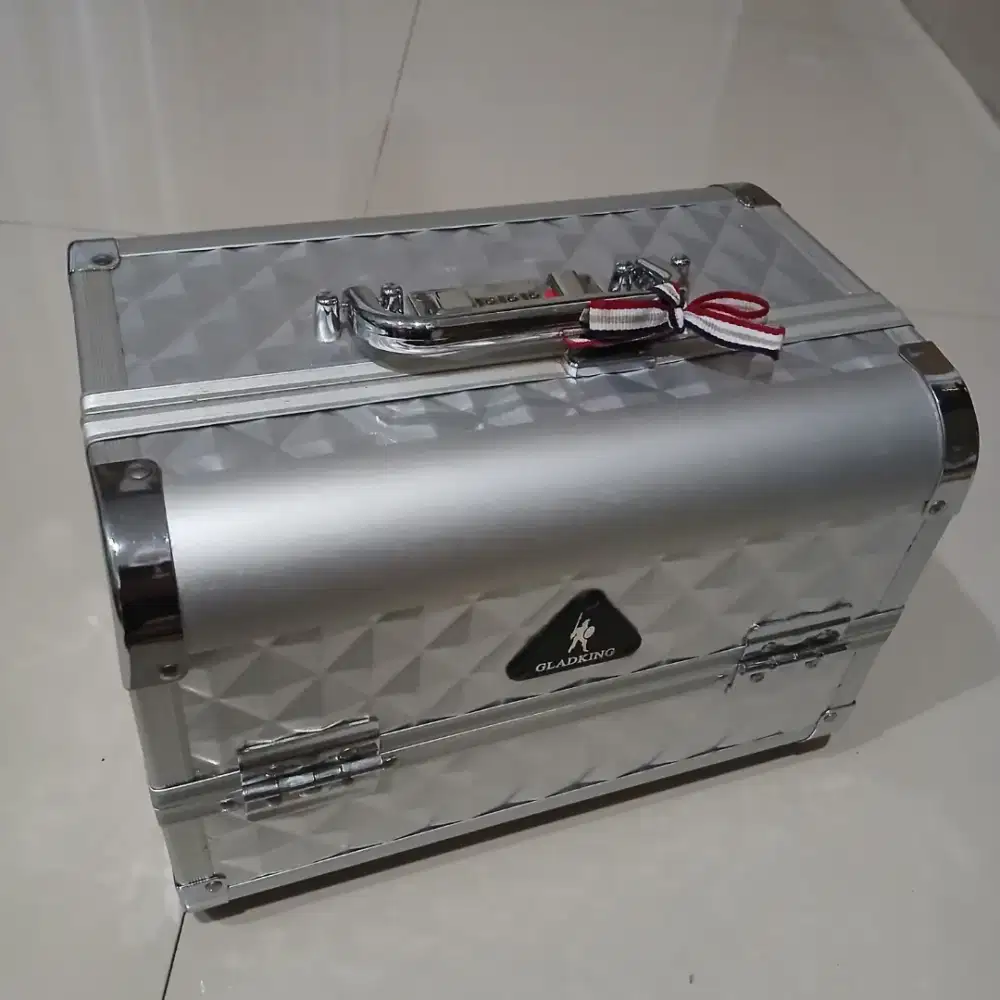 Beauty Case Kotak Kosmetik Make Up Tingkat Gladking New Old Stock