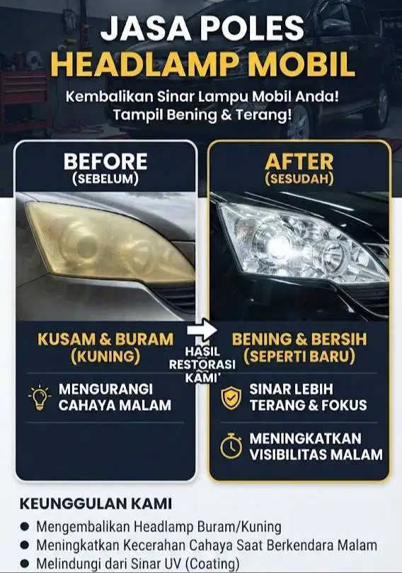 Poles Lampu Mobil