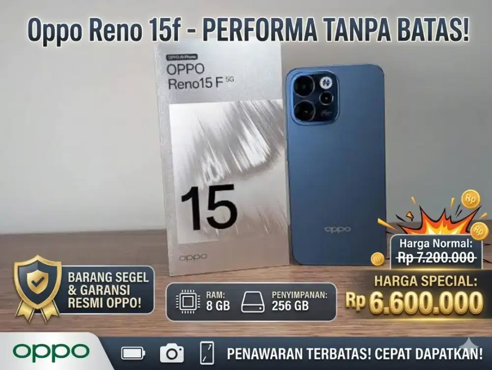 Oppo Reno 15f ram 8/256