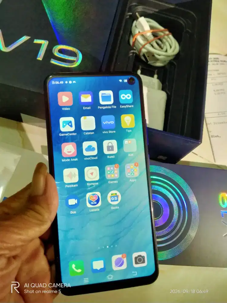 Vivo V19(8/128)lkp normal semua cuman FP off.PAS