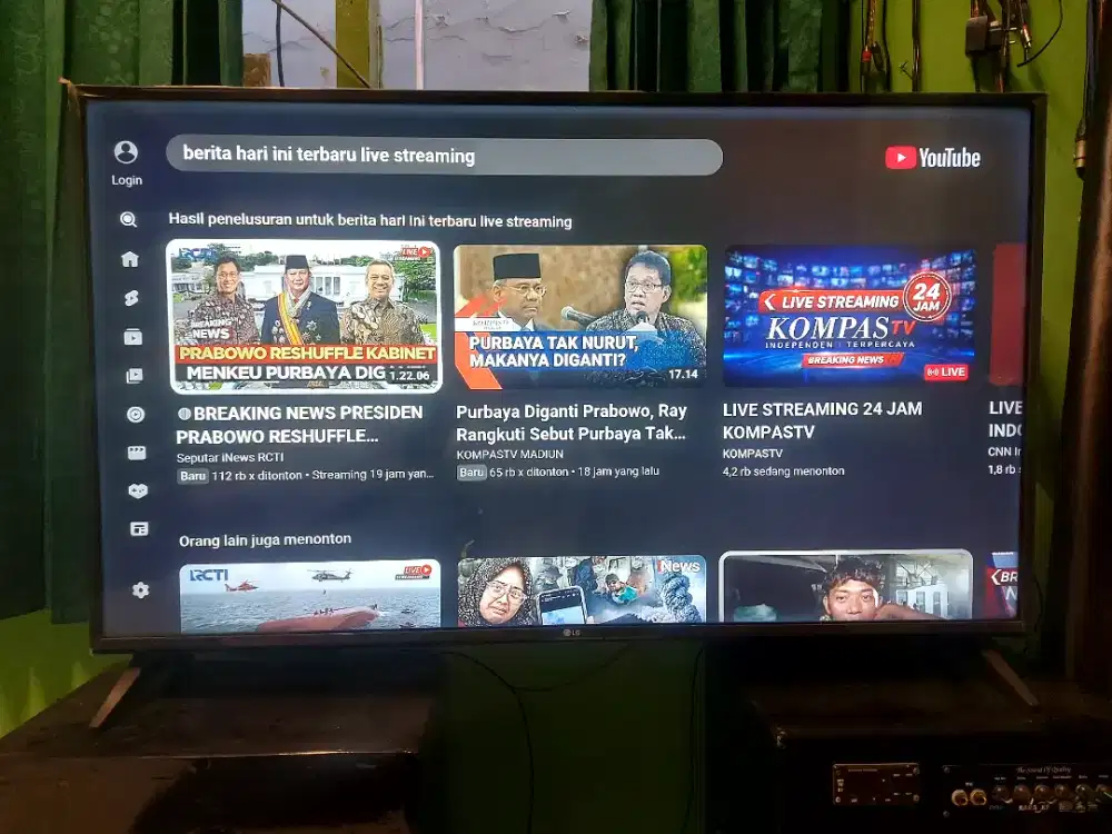 Tv Smart LG 49 inch Mulus Normal