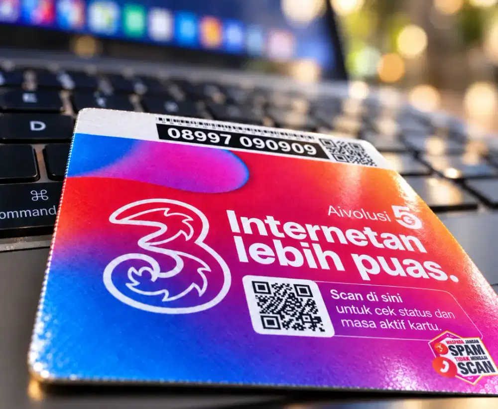 (bisa COD) PROMO Nomor CANTIK kartu TRI INDOSAT HOKI TRIPEL AB 090909