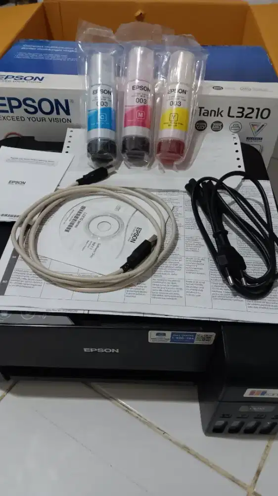 Epson L3210 mulus terawat, baru 1600 an pages