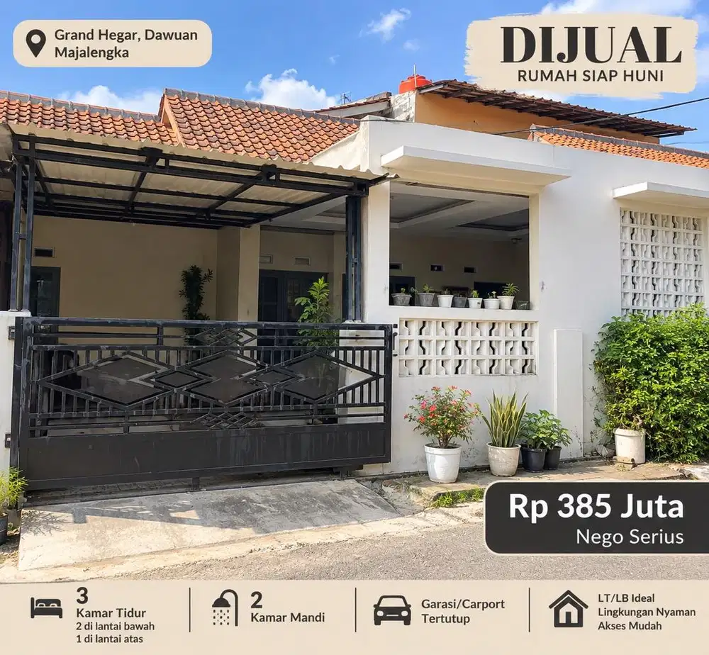 Di Jual Cepat Rumah 3 kamar dawuan majalengka - siap huni, harga nego