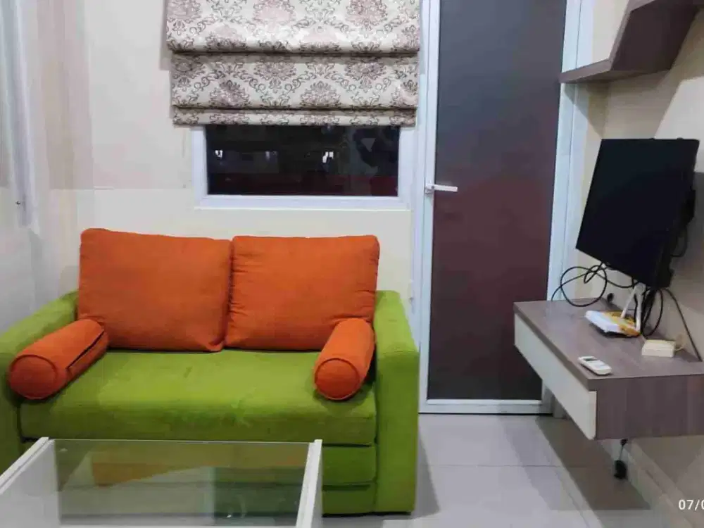 Lantai 5, Full Furnished, 2 BR, Twr Bougenville, Green Pramuka