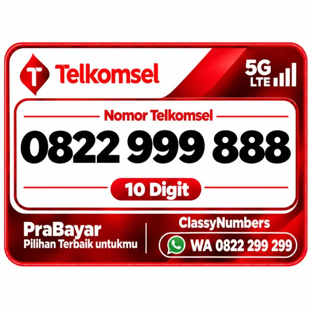 Nomor cantik 10digit Simpati telkomsel