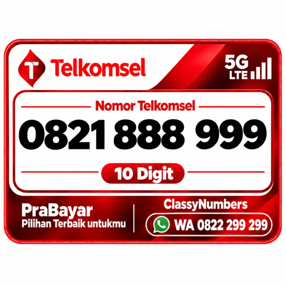 Nomor cantik 10digit Simpati telkomsel