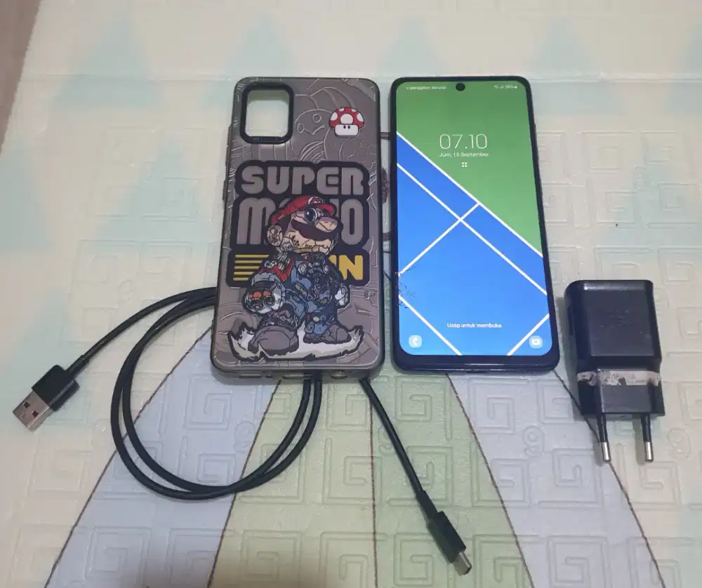 Samsung A51 128/6 ex SEIN Indonesia Second Kondisi 70% + Charger Only